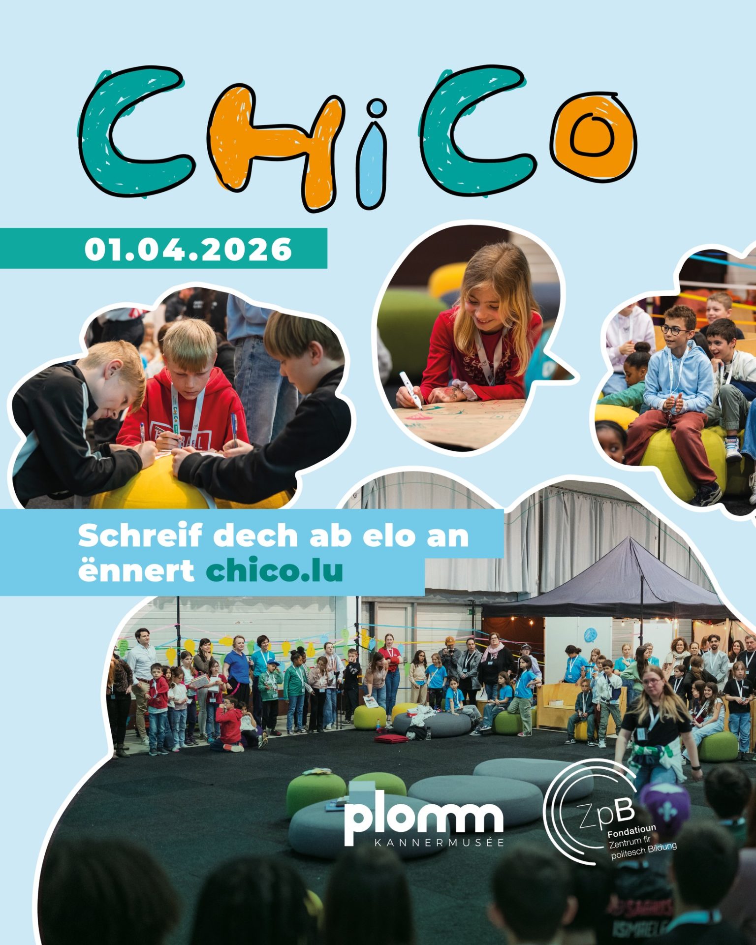 Zpb Children's conference ChiCo : « Ech si wichteg! Ech spillen! » - ZpB
